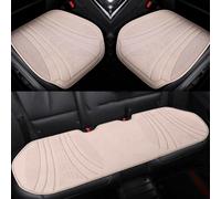LXWUVIDD Cojin Asiento Coche para Alfa Romeo 159 Sportwagon (939B) 159 Sportwagon Q4 1995-2024, Cojines Asiento Coche Impermeables Lavable Cómodo Accesorios para Auto,Beige