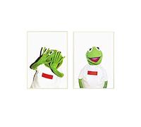 LXWWW Pintura Moderna de la impresión del Arte de la Pared The Frog Hot Fashion Fantasy Wall Pictures Home Art Decoración de la Pared Impresión en Lienzo 60x80cmx2pcs Sin Marco