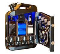 Lxwyq Mini Whisky Bar, Gabinete Gas Can Bar, Personalizado Pequeño Bar para Hombre, Papá, Esposo, Novio, Jefe,Navidad,Año Nuevo, Personalizado Keg Gabinete