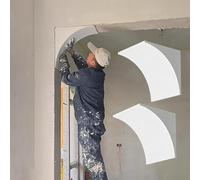 LXXW Decoración de porche con sus propias manos, construcción con placas de yeso, arco de placas de yeso, for una puerta interior semicircular(33x33x33cm/13x13x13")