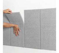 LXYAYY Acolchado de pared anticolisión para niños, paneles de acolchado de pared anticolisión, acolchado de pared para sala de juegos de niños, adecuado para dormitorio, jardín de infantes (gris, 30 x
