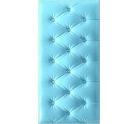 LXYAYY Acolchado de pared, cabecero resistente a los golpes con amortiguación suave, paneles de pared 3D para mesita de noche o zona de estudio (azul bebé, 70 x 35 cm)