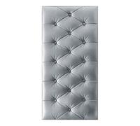 LXYAYY Acolchado de pared, cabecero resistente a los golpes con amortiguación suave, paneles de pared 3D para mesita de noche o área de estudio (gris, 70 x 35 cm)