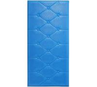 LXYAYY Acolchado de pared, cabecero resistente a los golpes con amortiguación suave, paneles de pared 3D para mesita de noche o zona de estudio (azul, 70 x 35 cm)