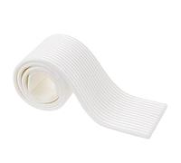 LXYAYY Acolchado de pared para despegar y pegar, acolchado 3D antipared con superficie duradera, acolchado de pared para niños para sala de juegos o aula (blanco, 9,5 x 200 cm)