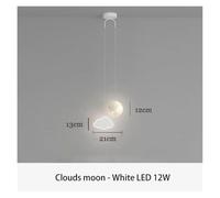 LXYAYY Lámpara Colgante de Dibujos Animados LED para habitación de niños, iluminación Decorativa para Dormitorio, Luces Colgantes de línea Larga para niño y niña, (Clouds)