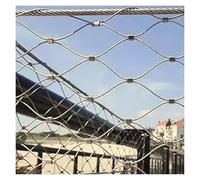 LXYAYY Red de cuerda de acero inoxidable 304 flexible, malla de protección contra caídas, valla de barrera de alta altitud para animales, aves de corral, 10 cm, 1,5 mm, red de seguridad (1 x 9 m)