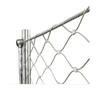 LXYAYY Red de cuerda de acero inoxidable 304 para prevención de caídas, red de seguridad de gran altitud para balcón, animales, aves de corral, valla de barrera, cable flexible (1 x 20 m)