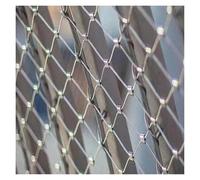 LXYAYY Red de seguridad de acero inoxidable flexible de malla de balaustrada de acero inoxidable 304, red antirrobo de 10 cm / 2 mm, malla de alambre tipo X (1,2 x 2 m)