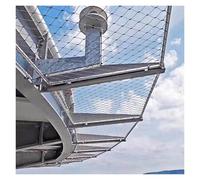 LXYAYY Red de seguridad flexible resistente a los impactos de acero inoxidable 304, malla de relleno de balaustrada elástica, red de seguridad para jaula de aves de corral (2 x 25 m)