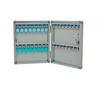 LXYDPZ Gabinete para Llaves Caja de Cerradura para gabinete de Llaves Organizador Seguro montado en la Pared Caja de Bloqueo de Almacenamiento Caja para Llaves del Sistema (Plata 28,3x6,3x32,5 cm)