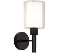 LXYST 1 Vintage Fixture Indoor Clear Glass Shade Black Gold Industrial Light Living Room Bathroom ing Bedside Lamps (Dark)