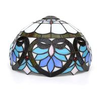 LXYST 12 Inch Stained Glass Lampshades Replacement, Only Handmade Victorian Mediterranean Vintage Style Light Cover Fit for Table Lamp Ceiling Pendant Light,Bei,Hearts