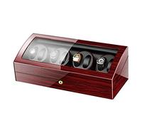 LXYST 8+9, Wooden Battery Oped Silent Watches Winders Display Box StorageRed Watch Winder