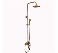 LXYST Adjustable Rain Full Copper Set Wall Mounted with Spray and Head Three-in-One Allows You To Use The Hand Shower Separately Or Saf
