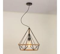 LXYST AIndustrial Retro Pendant Light Diamond-Shaped Iron Lamp Body, Country Farmhouse Hanging Lamps, Chandelier