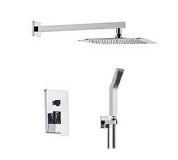 LXYST All-Copper Concealed Set 8 Inch Water-Saving Into The Wall Rain Shower Beautiful Practical