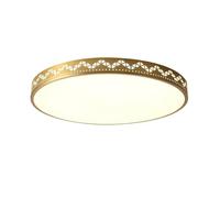 LXYST All - Copper Lace Round Bedroom Ceiling Lamp Ultra-Thin 's American Lamps,Lamps for Living Room
