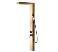 LXYST All-Copper Local Gold-Plated Faucet Hot and Cold Shower Set Bathroom Supplies Water Supply