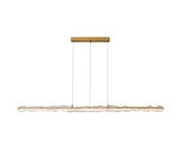 LXYST All Copper Pendant Lighting Dimmable LED Chandelier Adjustable Linear Hanging Fixture Black Island Light For Dinning Room Kitchen