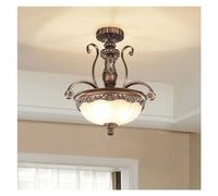 LXYST American Hallway Lamp Retro Resin Living Room Decorative Pendant Lamps,