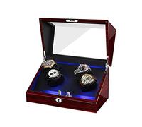 LXYST and Jewelry Winders for 4 Automatic Watches with LED Light Soft Flexible Pillow Power Supply Si Watch Winder