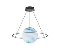LXYST and - Planet Northern Europe Lamp Restaurant Living Room Bedroom Moon, LED Chandelier, Ceiling Pendant Lighting