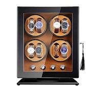 LXYST Automatic Box 5 Rotation Mode Wood Shell Piano Paint Exterior Quiet Motor (Brown) Watch Winder