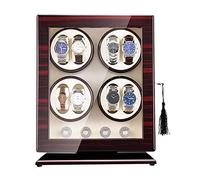 LXYST Automatic Box 5 Rotation Mode Wood Shell Piano Paint Exterior Quiet Motor (Brown) Watch Winder