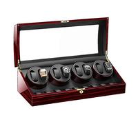 LXYST Automatic Box 9 Storage Wood Shell Piano Paint Exterior for Man Women Watches Large Capacity,A Watch Winder