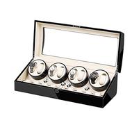 LXYST Automatic Box for Watches 9 Storage Light Quiet Motor Large Capacity Wood Shell Piano Paint Exterior,A Watch Winder