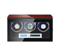 LXYST Automatic Box Silent Motor LCD Touch Screen Built-in Illumination Adjustable Pillows Piano Paint Exterior,9+0 Watch Winder