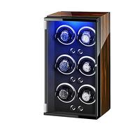 LXYST Automatic Display Storage Case Jewelry Box with Quiet Motor and Colorful Lights 5 Rotation Modes Single Or Double (C) Watch Winder