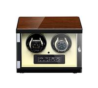 LXYST Automatic Double Box LCD Touch Screen Display Built-in Illumination Silent Motor Wood Shell,Black Watch Winder