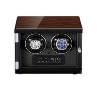 LXYST Automatic Double Box LCD Touch Screen Display Built-in Illumination Silent Motor Wood Shell,Black Watch Winder
