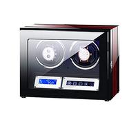 LXYST Automatic LCD Touch Screen Display with Remote Control Built-in Illumination Flexible Pillows for Men Women (9+0) Watch Winder