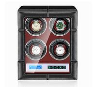 LXYST Automatic Quiet Rotation Models Cover-Open Auto Stop Function Motor with LED Light Right-Left Running Touch Display Self Winding (6+0) Watch Winder