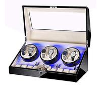 LXYST Automatic Storage Display Box Case with Extremely Silent Motor 5 Rotation Mode Settings Suitable for Most Wrist Watches Self Winding (D) Watch Winder