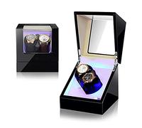 LXYST Automatic Watches, Piano Paint Box 5 Rotation Mode, Silent Motor and Built-in Illumination Watch Winder