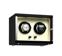 LXYST Automatic Watches Quiet Motors Anti-Magnetic with 5 Rotation Mode Setting Wooden Shell Carbon Fiber Leather Storage Box for Winding (Upgrade) Watch Winder