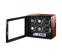 LXYST Automatic with Remote Control Display Box LCD Touch Screen Flexible Pillows Built-in LED Light (4+0) Watch Winder