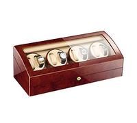 LXYST Automatic Wood Shell Piano Paint Exterior Flexible Pillows Quiet Motor 4 Rotation Modes,E Watch Winder