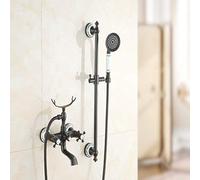 LXYST Bathroom Bronze Set Black Ancient Blue Porcelain Shower Beautiful Practical
