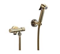 LXYST Bathroom Faucet Antique Set Portable Spray with Brass Shower Holder Handheld Bidet Muslim Toilet Shattaf,Style 1