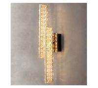 LXYST Bedroom Crystal Lights Gold Metal Sofaside Wall Scones Luxury Vanity Lamp Fixtures,Lighting (3 Color B)