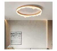 LXYST Bedroom Living Room Wooden Ceiling Lights Interior Home Decor Study Kitchen Loft Smart Pendant Ring Light Fixture,s,40 11 m
