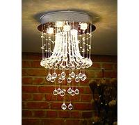 LXYST Bedroom Reception Room Chandelier Creative Cloakroom Balcony Crystal Led Round Corridor Lamp Lights Large Ceiling Light for Liv/40Cm