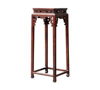 LXYST Bonsai Stands Vintage Openwork Carving Redwood Display Mortise Craft Flower Table Shelf Ornament Base