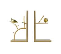 LXYST Bookshelf Metal Bird Anti-Moving to Accommodate Heavy Book Ends Chinese-Style Bookends Office Living Room Ornaments Bookend Supports