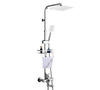 LXYST Booster Shower Set with Concealed Yuan Copper Faucet, Coupons, Single Warranty for Two Years (Square) Quality Assurance of and Classic Retro Lu